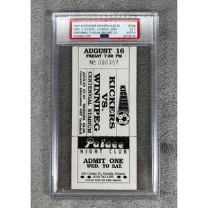 Lennox Lewis Signed 1991 Kitchener Kickers Ticket PSA 9/5 AUTO Story description